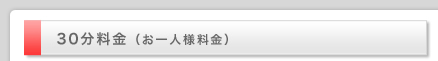 フリータイム料金（お一人様料金）